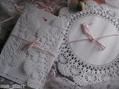 100 pc 12'' INCH WHITE FILIGREE EXTRA LACEY DOILIES WEDDING WRAP CAMBRIDGE