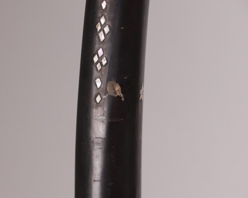 Japanese Samurai Sword Rack Stand Mother-of-Pearl Tachi KATANA-KAKE Meiji Era - Picture 15 of 22