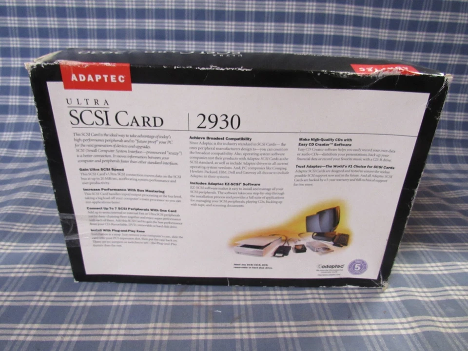 Adaptec Controller Card AHA-2930U CU PCI-SCSI-Adapter FAST FREE SHIPPING. - Image 2 of 4