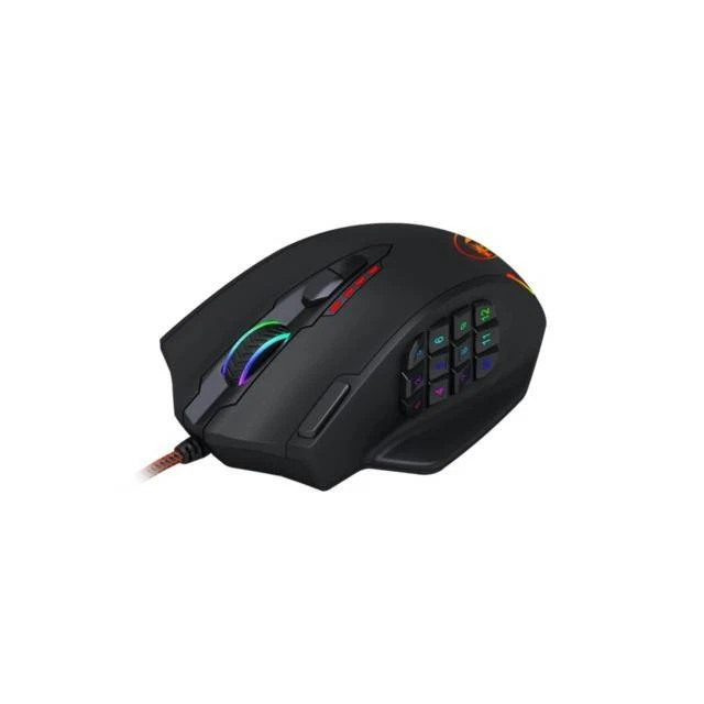 Redragon M908 12400 DPI IMPACT MMO Gaming Mouse w/ 18 Programmable Buttons, - Image 4 of 4