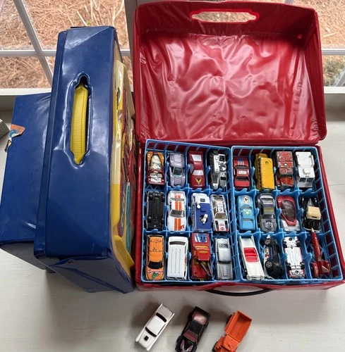 Vintage Hot Wheels, Matchbox, Generic 70s and 80's-  lot of 51 plus 3 Cases