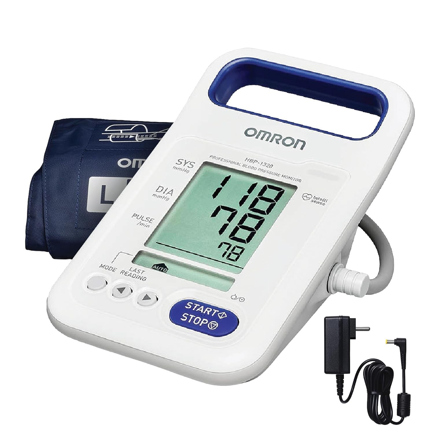 Omron HBP-1320 Arm Blood Pressure Monitor, White