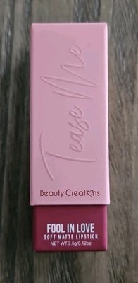 Beauty Creations Tease Me Soft Matte Lipstick- Fool In Love, 0.12 oz
