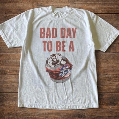 Bad day to be a graphic   tshirt, vintage style funny beer parody shirt