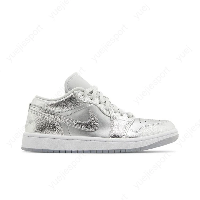 Nike Air Jordan 1 Low メタリックシルバー Jordan 1 SE Low Metallic Silver W for sale | eBay