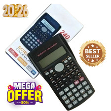 Scientific Calculator Secondary School 12 Digit Double Line Display 240 Function