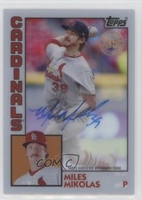 2019 Topps Clearly Authentic Auto 1984 Design Miles Mikolas #TBA-MM Auto 0xz8