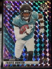 Travis Hunter 2025 Panini Mosaic Camo Pink Rookie Card #301 Jacksonville Jaguars