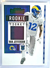 2020 Van Jefferson Contenders ROOKIE TICKET PATCH. RAMS ROOKIE WR from Florida