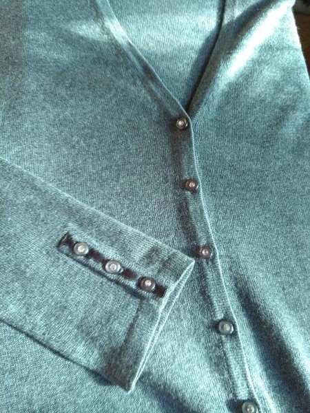 Women Silk and Cashmere Sweater Grey Cashmere 36