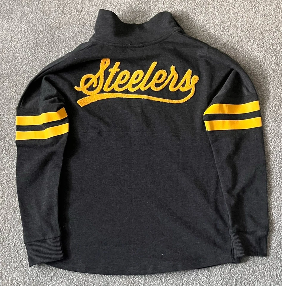 Pittsburgh Steelers NFL Licencia 1/4 Botón Sudadera Niña Juvenil Grande 11/13 Foto 2 de 4