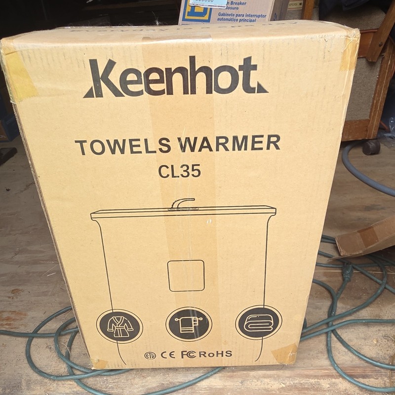 Keenhot CL35 Towel Warmer 35L White Dry Heat 160°F 450W for Towels