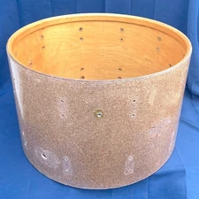 Ludwig 1961 Vintage 14 x 22” Bass Drum Shell Pre-Serial Badge Champagne Sparkle