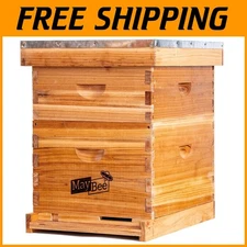 Beginner's 10 Frame Bee Hive with Ventilated Design for Optimal Honey Harvest