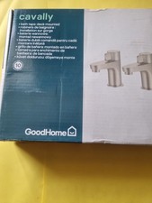 1 set of bath taps, brass with chrome finish free postage