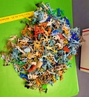 HUGE LOT OF VINTAGE MARX PLASTIC FIGURES WITH DAMAGE