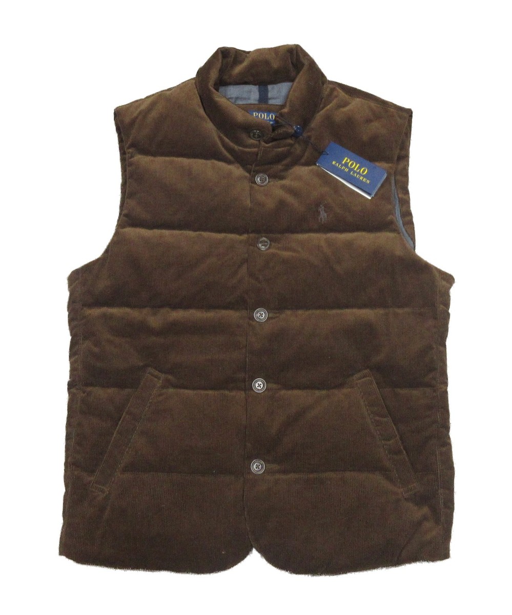 Polo Ralph Lauren Men's Brown The Wynton Corduroy Vest XL | eBay