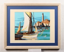 Vintage 1950's Vintage Craft Master "Silent Sentinel" #K-9 Paint by Number