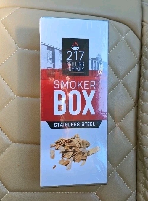 Stainless Steel Smoker Box for Grilling or Smoking  8.25 x 3