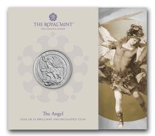 2026 The Angel Royal Mint UK £5 GBP BU Coin Display folder gift