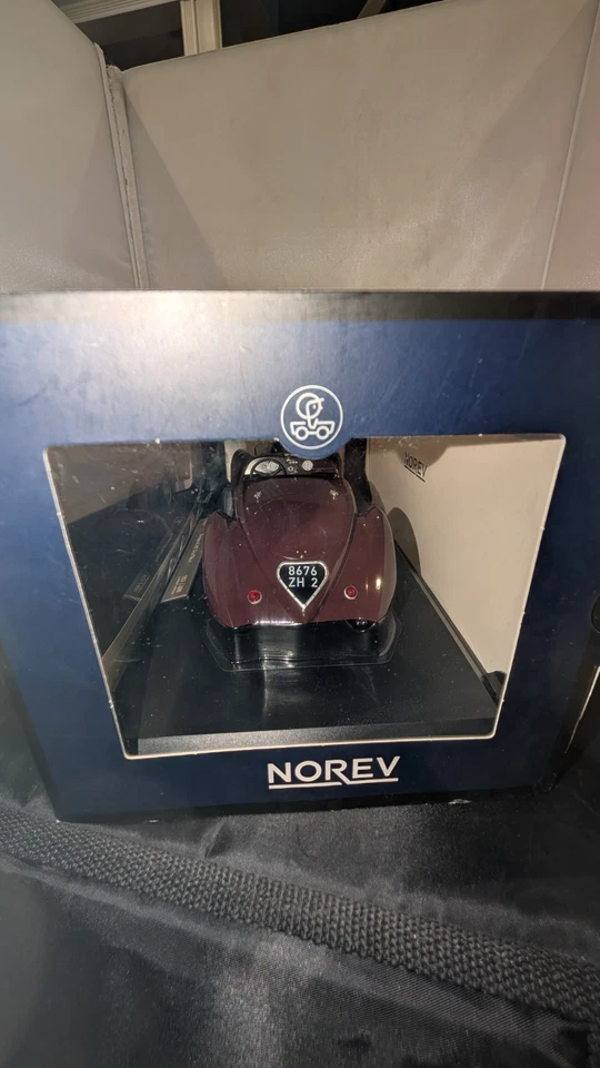 Peugeot 302 Darl Mat 1937 Roadster Dark Red Norev 184695 1:18 Darl'Mat - Image 3 of 4