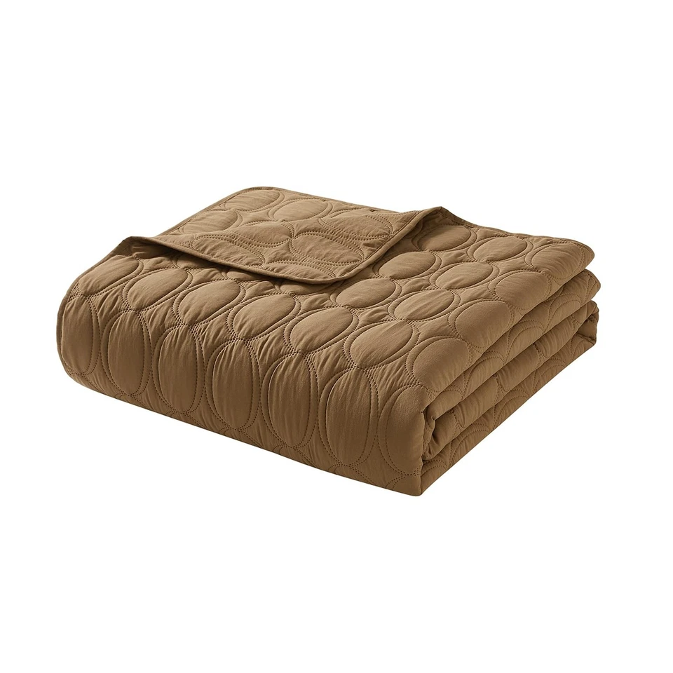 -被子套装,柔软 3 件 Pinsonic 圆床上用品套装带匹配 Shams,Id... — 第 4/4 张图片