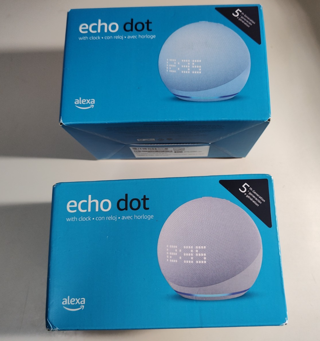 Amazon Echo Dot (5th Gen 2022 ) Smart Speaker with Clock - Cloud
