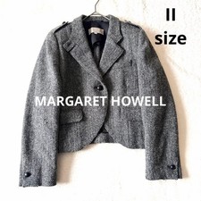 MARGARET HOWELL Harris Tweed Charcoal Gray Blazer Jacket M