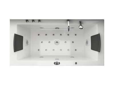 Whirlpool Villa Eugenie 2 Personen Wasser Luft Heizung Ozon LED Badewanne Bad