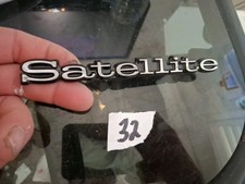 Vintage 1968 69 Plymouth Satellite Metal Emblem Oem Mopar 2902789 Vintage 1968 69 Plymouth Satellite Metal Emblem Oem Mopar 2902789