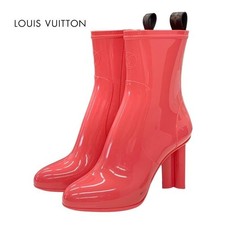 Stivali Louis Vuitton tacco gomma rosa EU36/US6 119340c