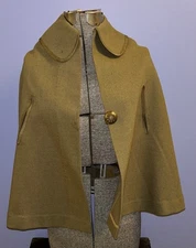VINTAGE  MID CENTURY  CAPE  HAND MADE  SMALLER SIZE  AS FOUND  READ DETAILS