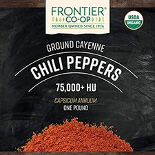 Frontier Co-op Chili Peppers Ground, Cayenne, 16 Ounce