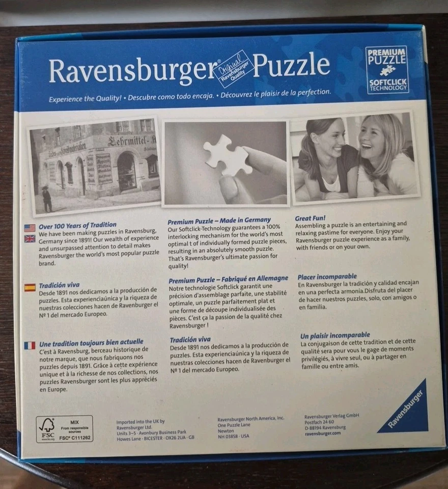 Rompecabezas Ravensburger 1000 piezas VISTA ESCÉNICA Softclick entrelazado piezas Foto 2 de 4