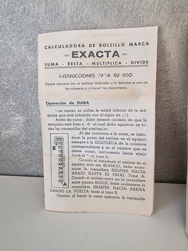 Antique Exact Pocket Calculator - Picture 2 of 12