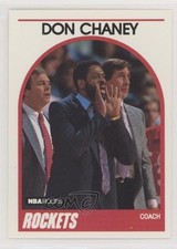 1989 NBA Hoops Don Chaney (Extra Line Next to Coaching Record on Back) #123 1z4