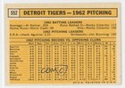 1963 Topps High # Detroit Tigers Team #552 7xr | eBay