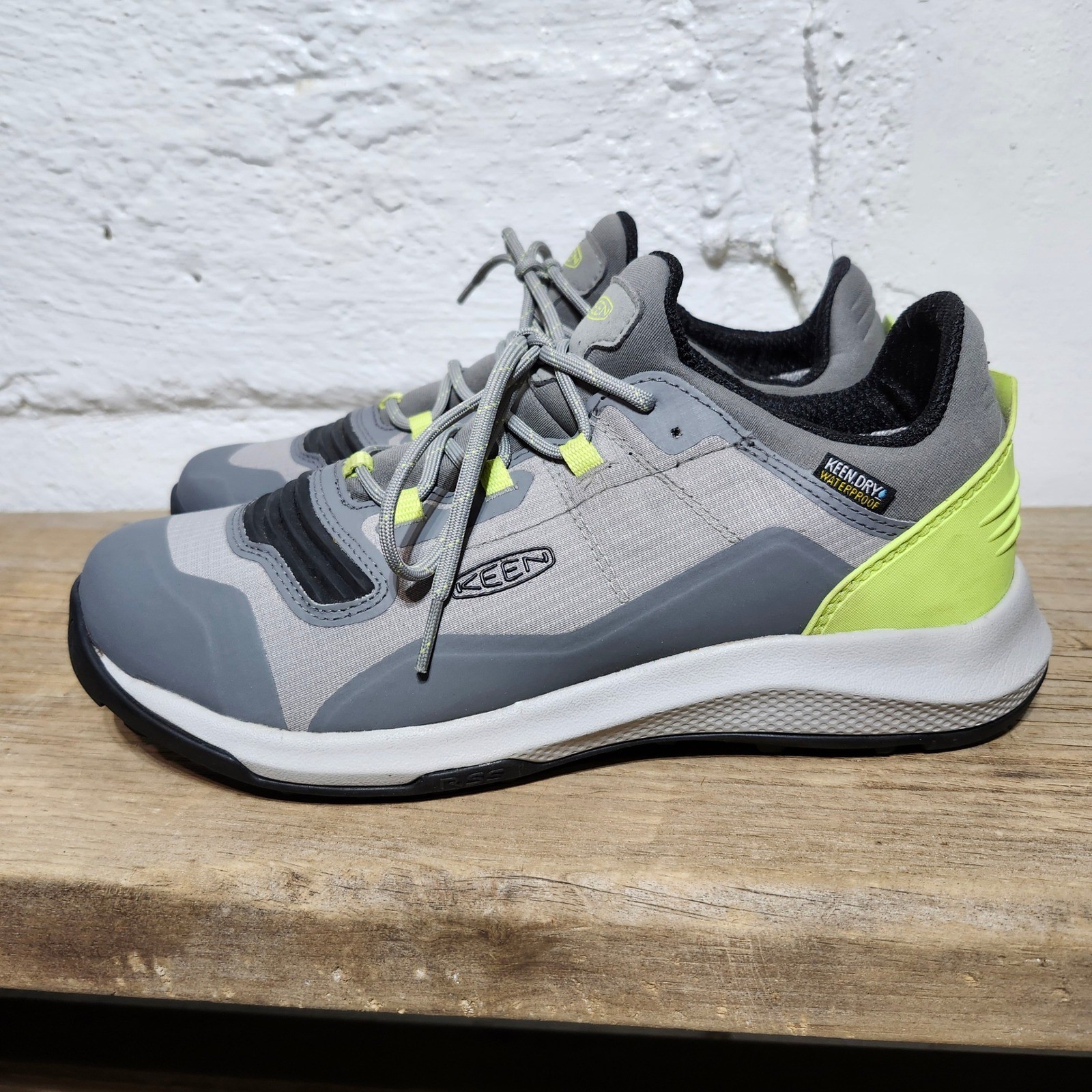 KEEN Scarpe da Trail Running Donna Impermeabili Sneakers Taglia 10 Grigio Giallo Escursionismo