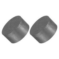 Round Graphite Block Disk Ingot Graphite Electrode Plate 50x25mm, Pack of 2