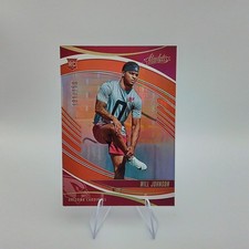 2025 Panini Absolute #198 Will Johnson Spectrum Orange Rookie #/150