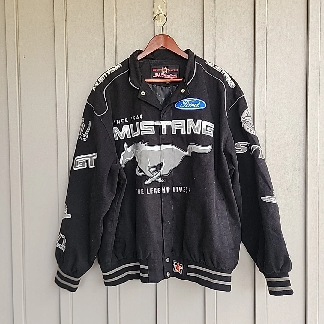 ジャケット・アウター 90s Vintage JH Design Ford Mustang JKT Ford Mustang Racing Jacket JH Design - Etsy