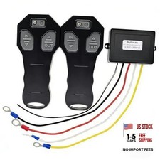 Wireless Winch Remote,12V 100ft,Waterproof,2 Big Remotes for Car