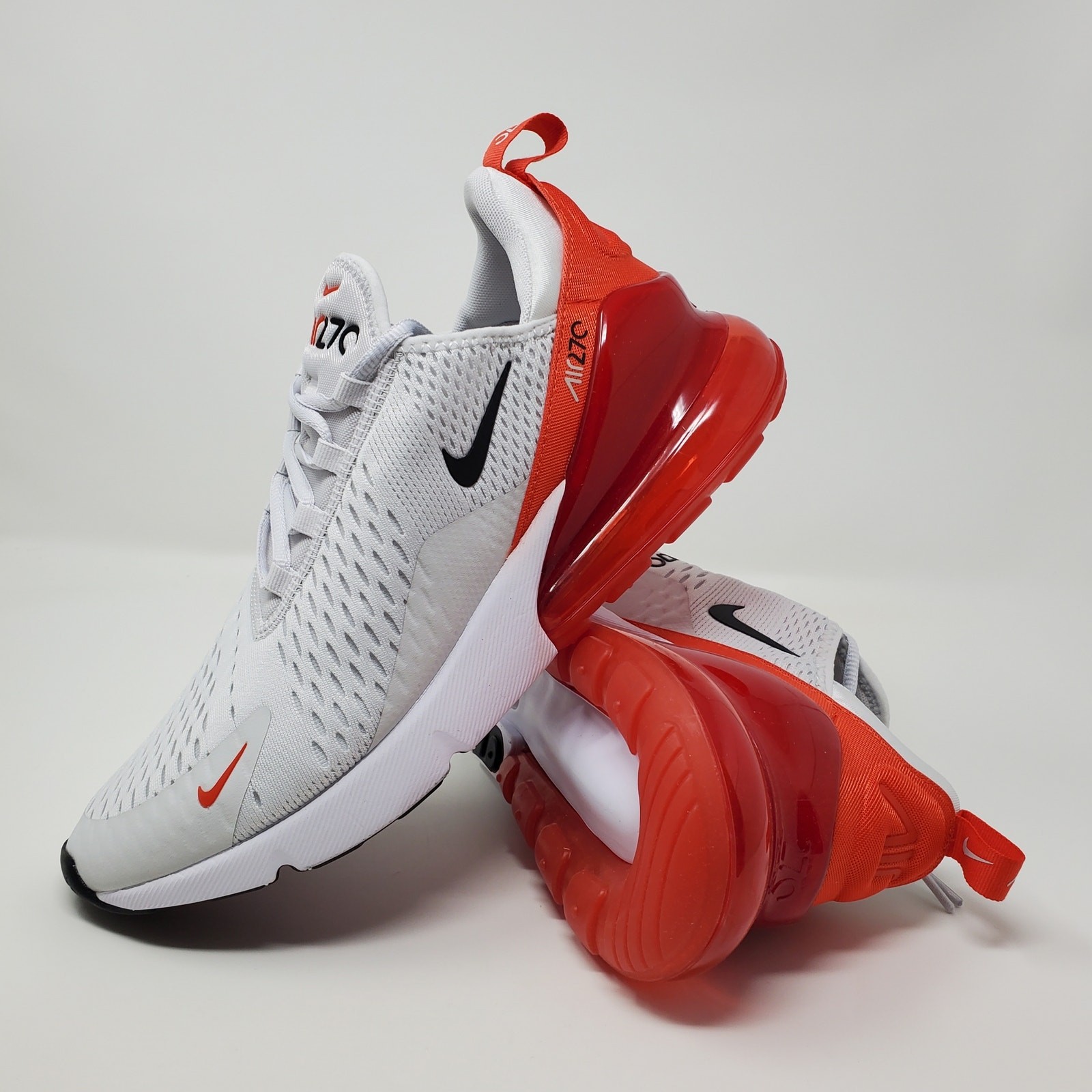 Nike Air Max 270 Photon Dust Black Picante Red Shoes AH8050-029 Men's Size 9