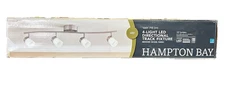 Hampton Bay 3 ft. Brushed Nickel Integrated LED Mounted Hardwired Track Kit