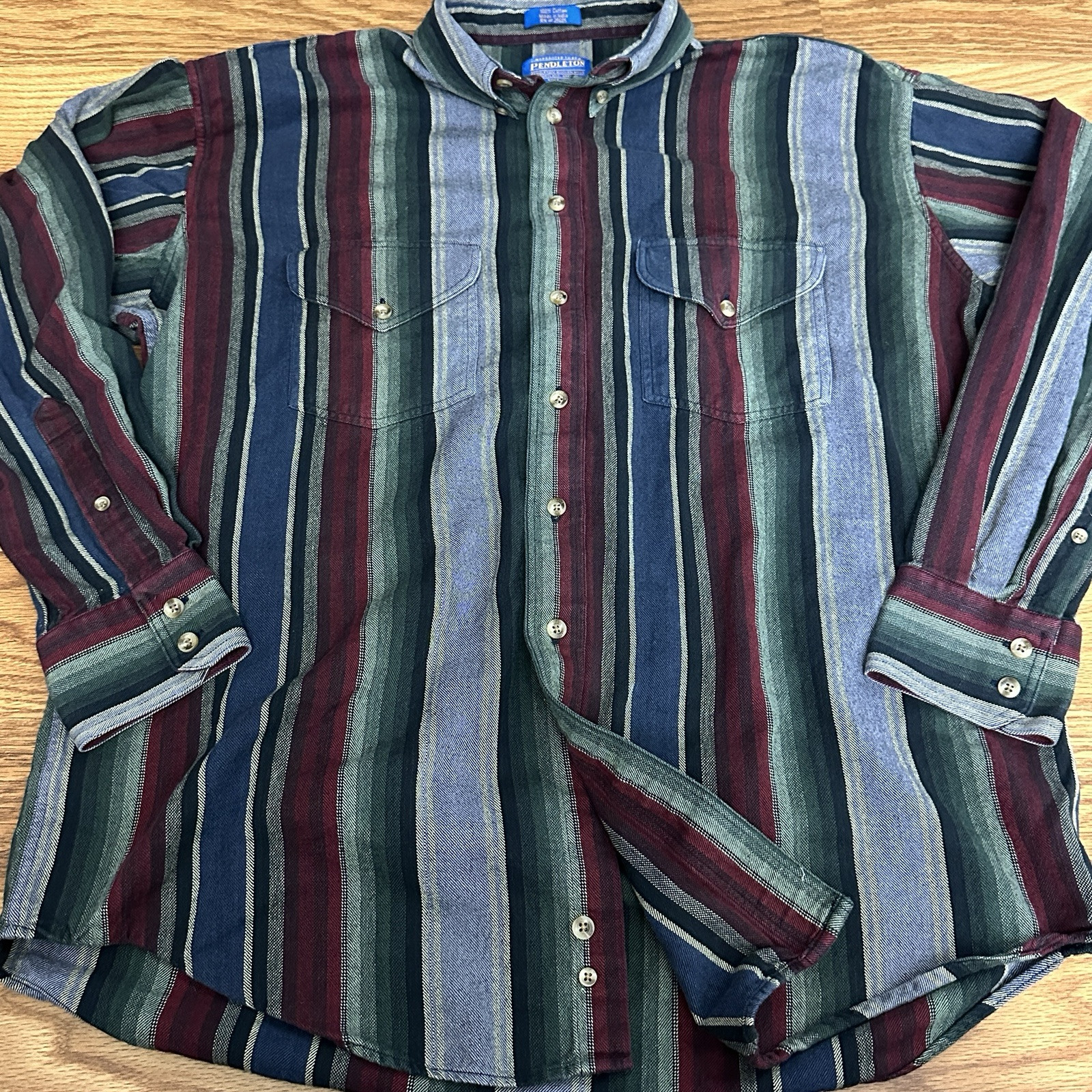Pendleton Men's Button Down Shirt Multicolored St… - image 2
