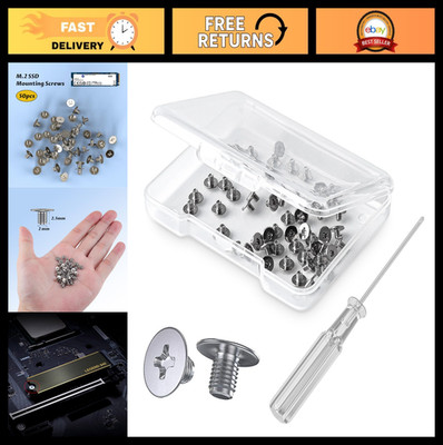 50PCS M.2 NVME SSD Mounting Screws Kit - PCIE Screws for Easy Installation