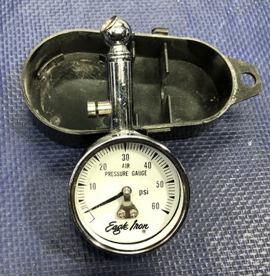 #ad Eagle Iron Air Pressure Tire Gauge Vintage harley davidson $25.00