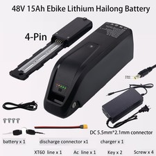 48V 15Ah Hailong Battery for 200W-1500W Ebike Electric Bike Lithium Battery BMS