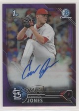 2016 Bowman Draft Chrome Pick Purple Refractor 250/250 Connor Jones Auto 0t2