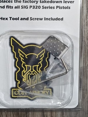 Odin Armory Sig Sauer P320 Thumb Rest Replace Factory Takedown